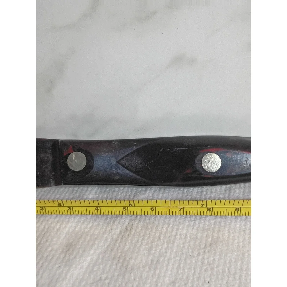 Cutco Spatula Spreader 1768 Black Handle Double-D Edge Serrated Knife Made USA